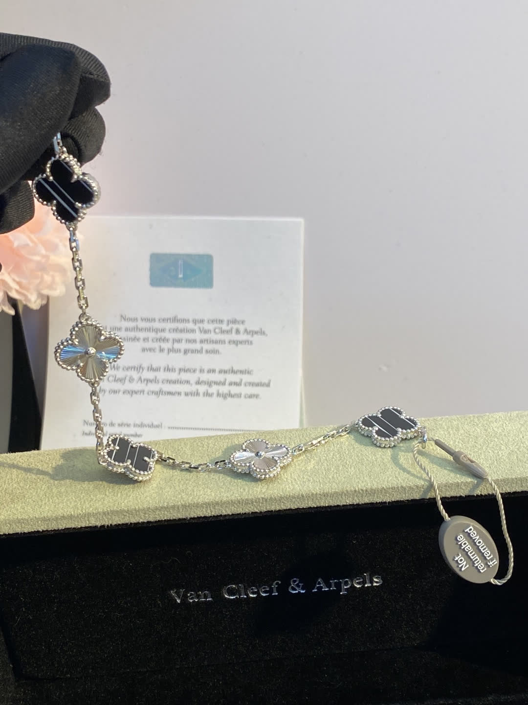 Van Cleef & Arpels Alhambra Silver Necklace